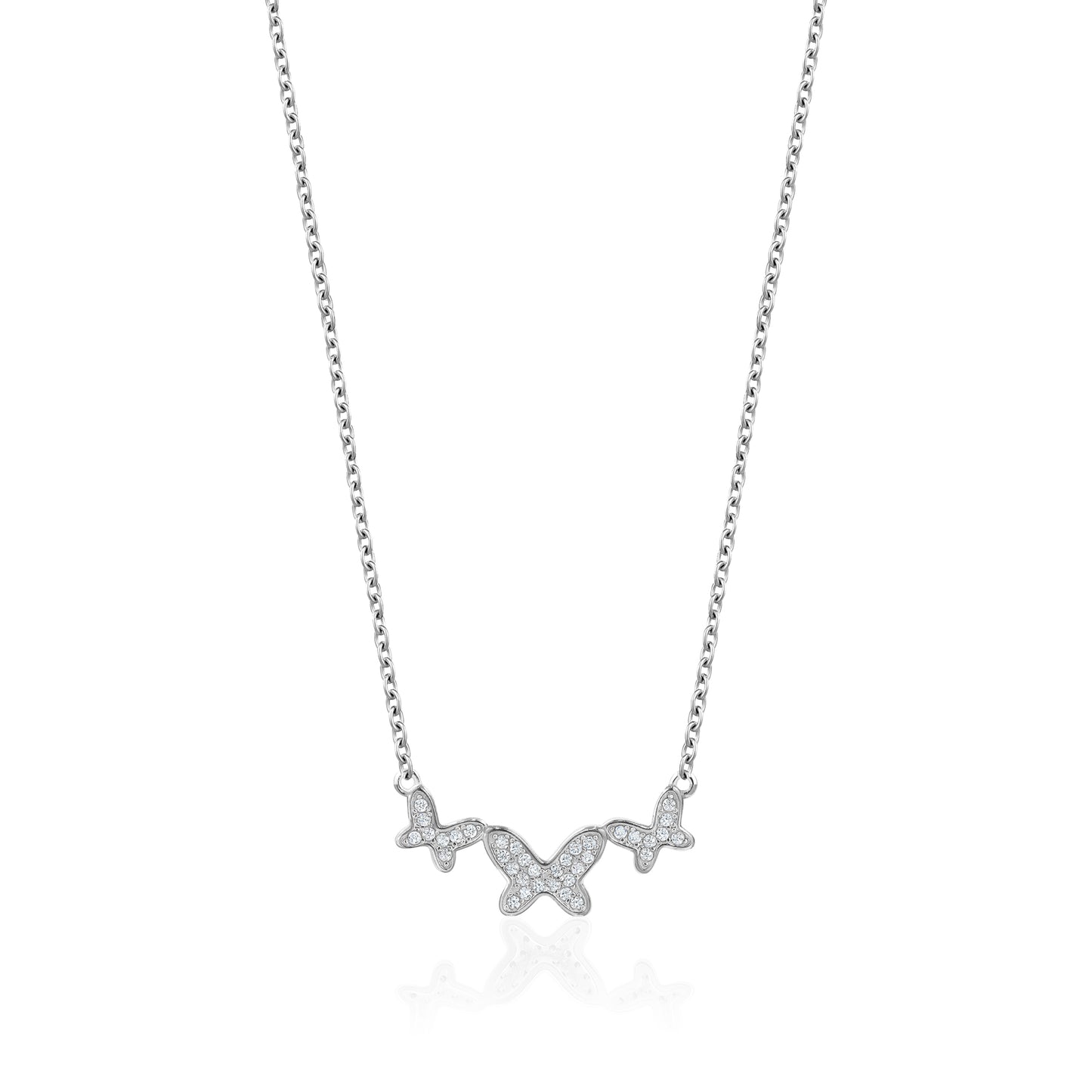 Trinity Butterfly Necklace